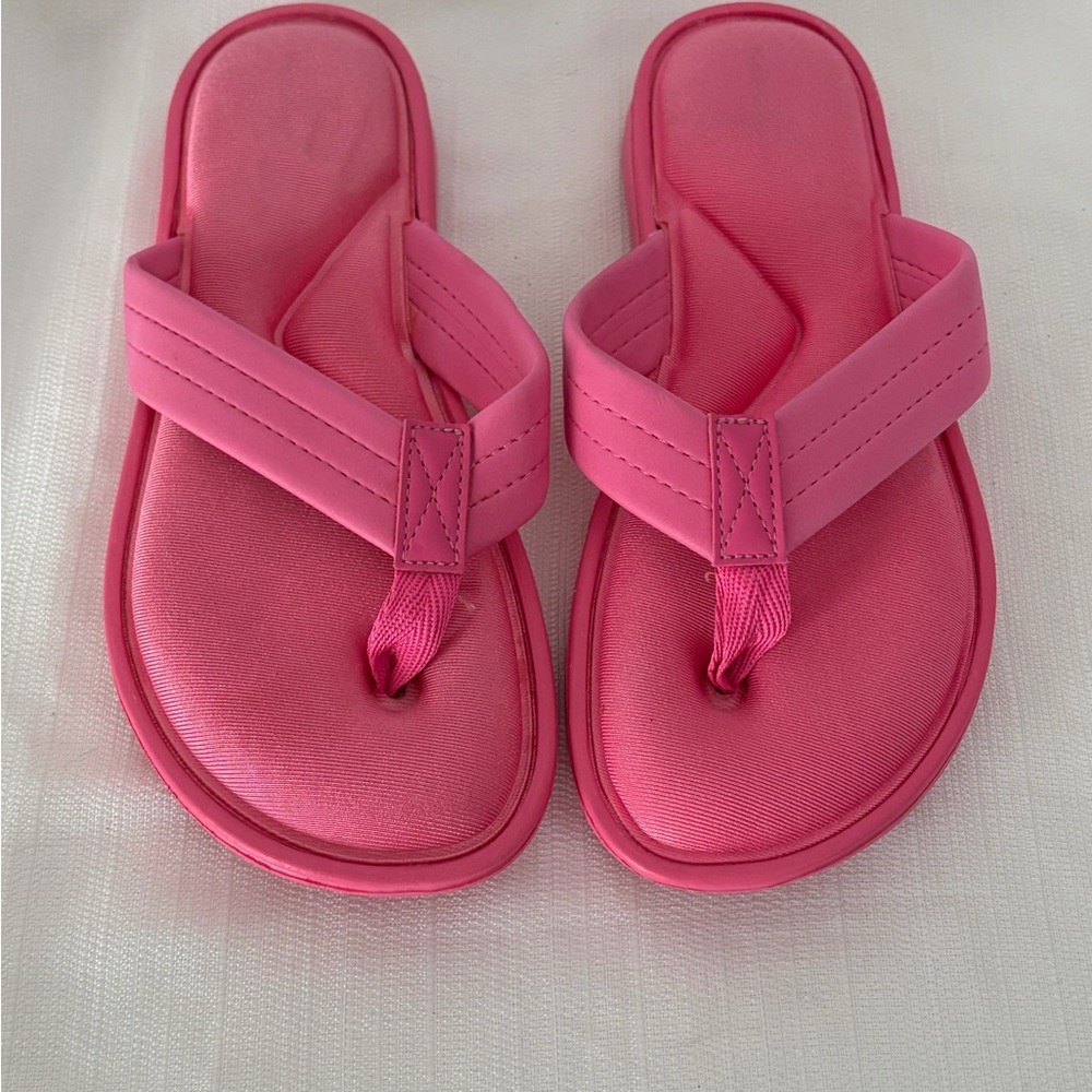Women’s Thong Sandals Size S 5-6 Pink Lightweight Summer Flip Flops(B144)✨